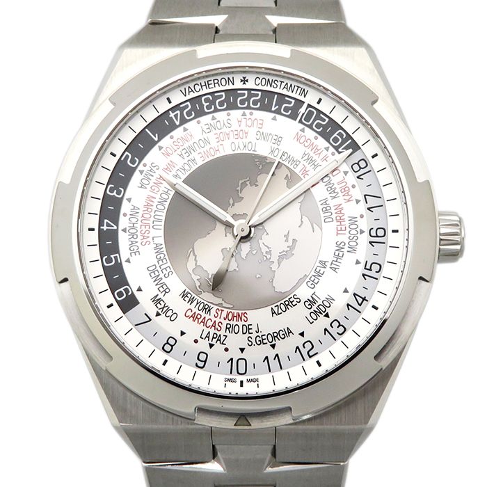 Overseas World Timer Steel Silver Dial 43.5mm 2019