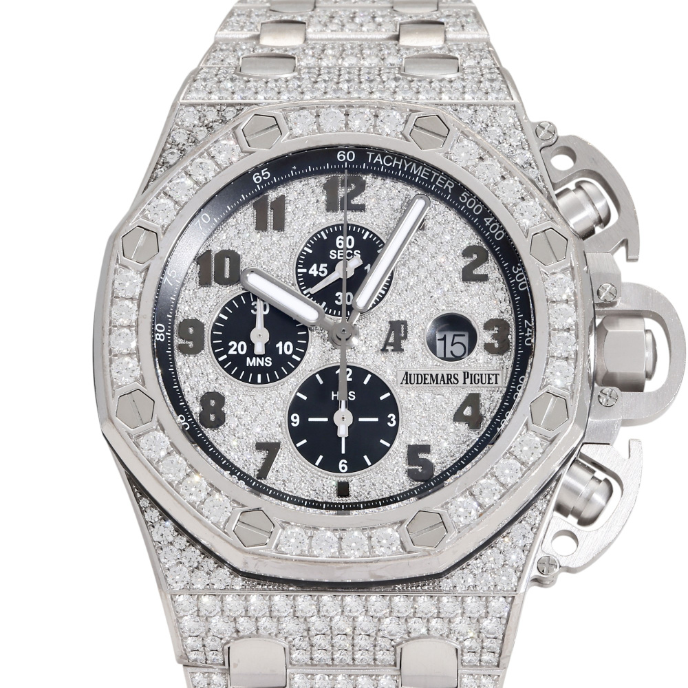 w167349-1 Royal Oak Offshore Chronograph White gold Diamond 48mm