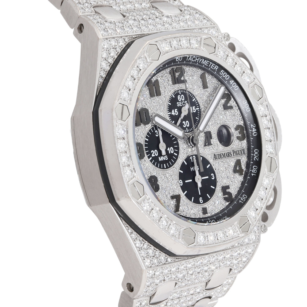 w167349-2 Royal Oak Offshore Chronograph White gold Diamond 48mm
