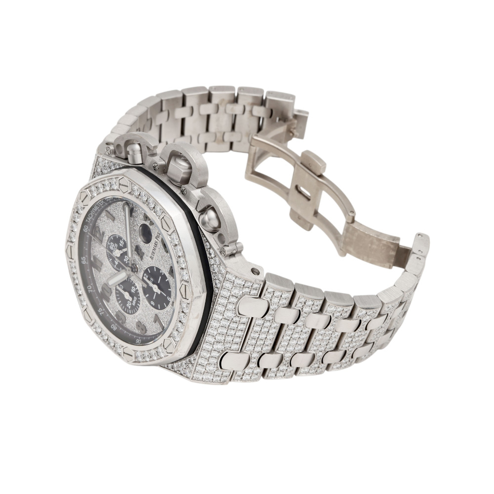 w167349-3 Royal Oak Offshore Chronograph White gold Diamond 48mm