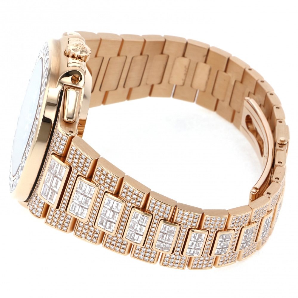 Nautilus Chronograph 5980/1400R-012 Rose Gold Diamond 40.5mm 2020