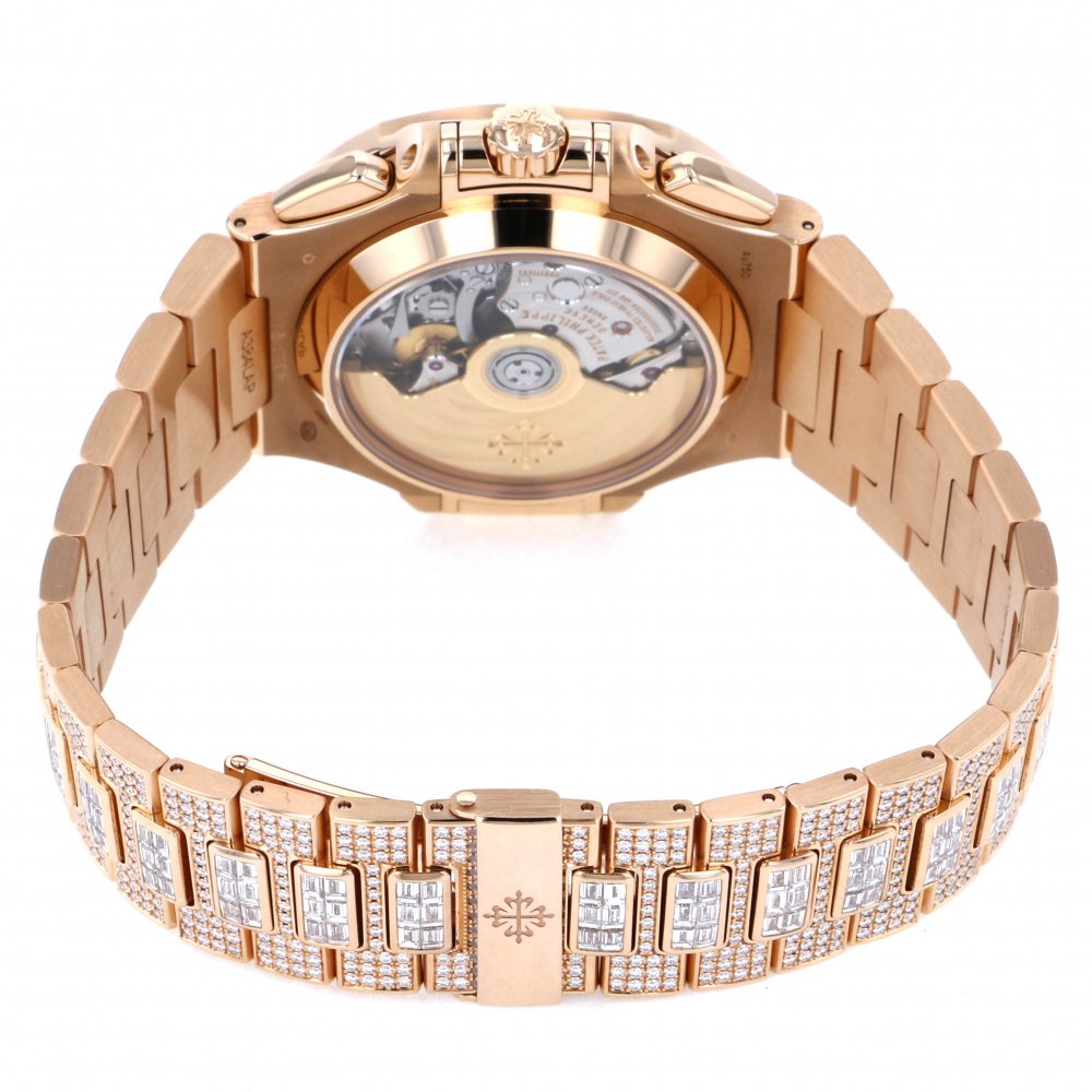 Nautilus Chronograph 5980/1400R-012 Rose Gold Diamond 40.5mm 2020