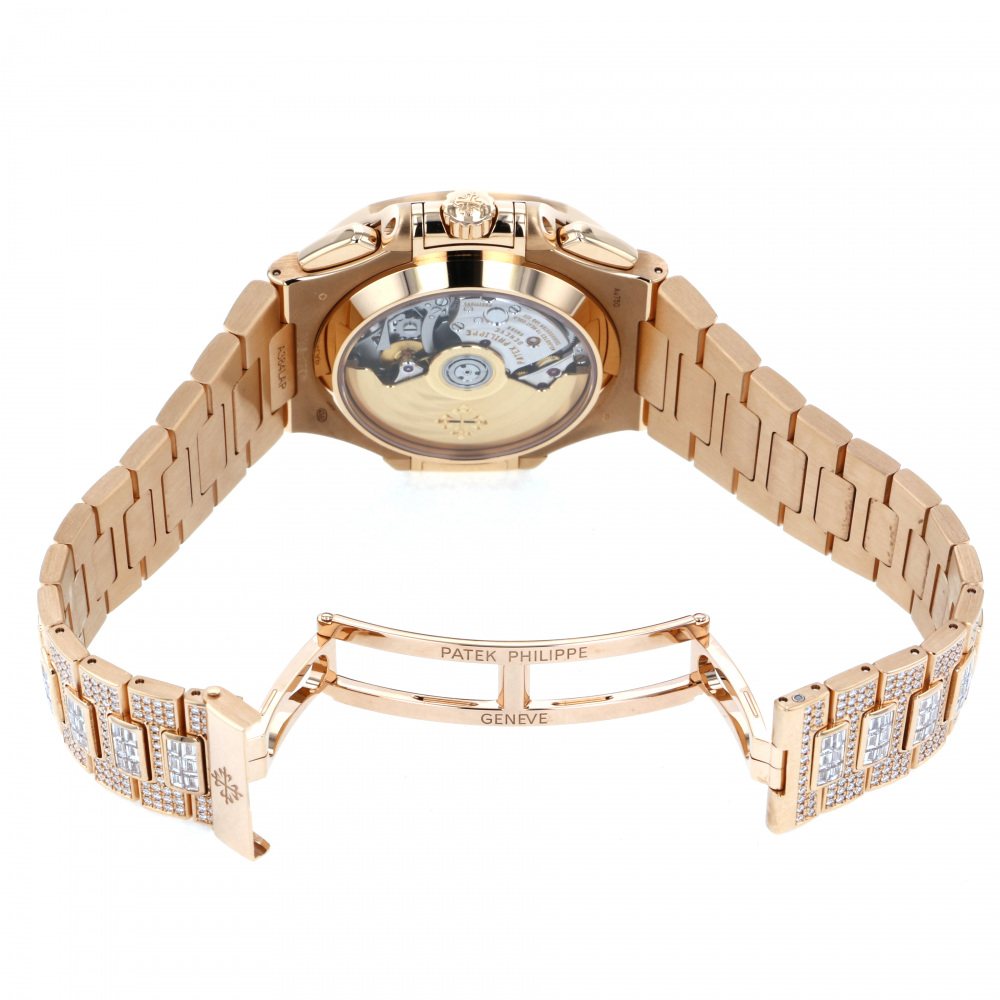 Nautilus Chronograph 5980/1400R-012 Rose Gold Diamond 40.5mm 2020
