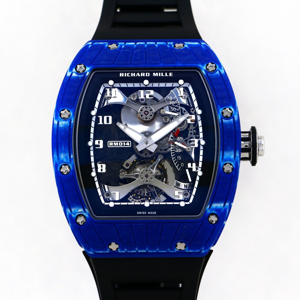 RM14 Carbon Skeletonized Dial Tourbillion Japan Blue 50mm