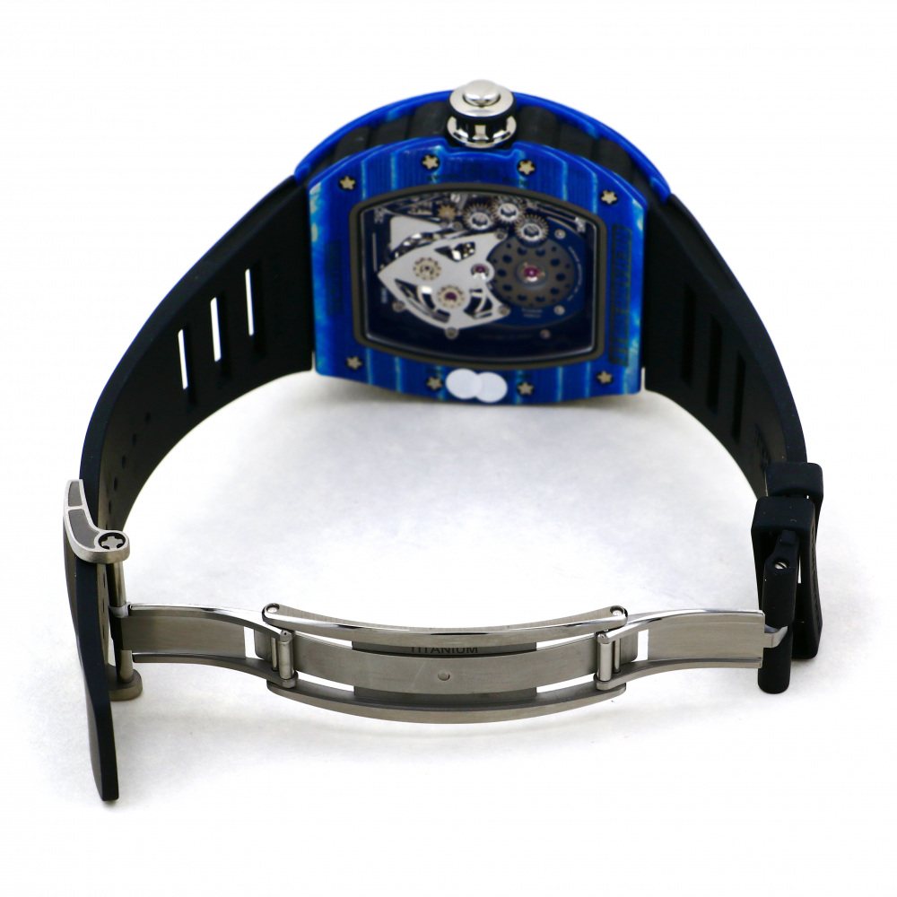RM14 Carbon Skeletonized Dial Tourbillion Japan Blue 50mm