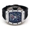 w204111-2 RM11 White Gold Titanium Skeletonized Dial Full Factory Diamond Case Felipe Massa 50mm