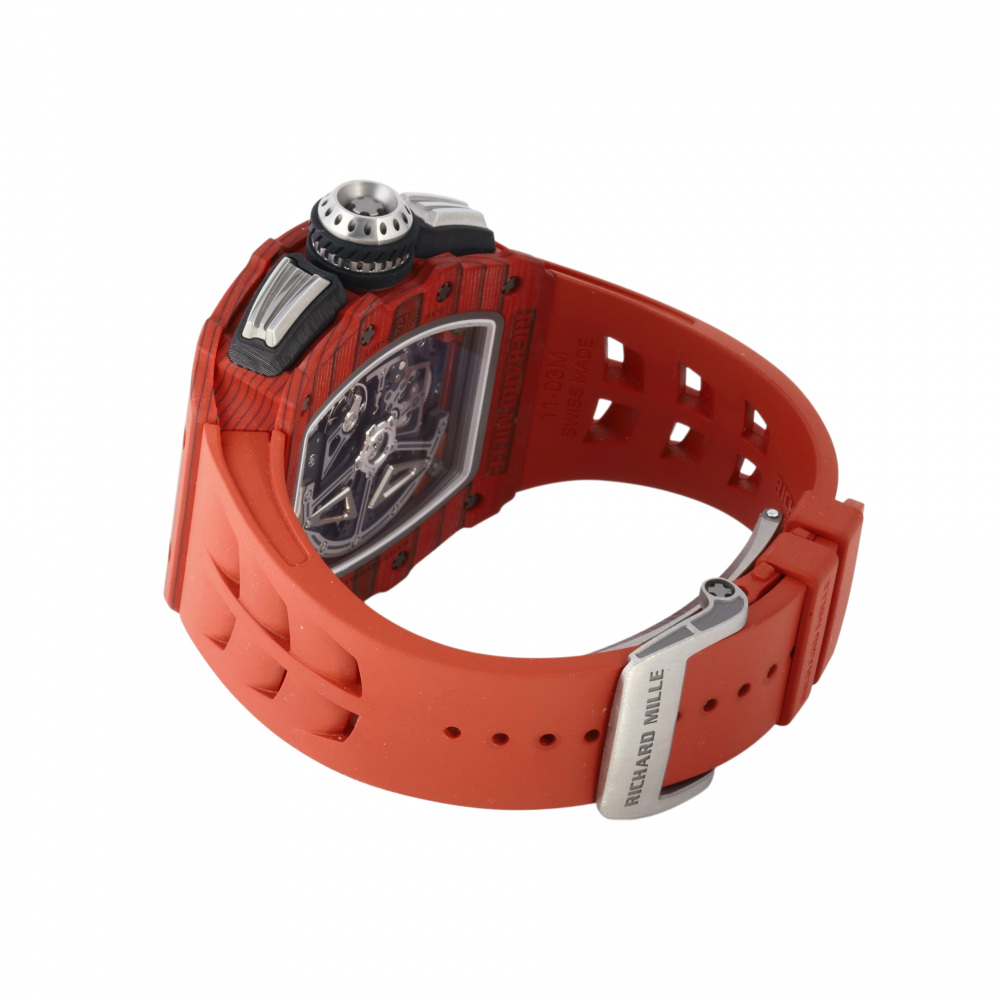 RM11-03 Carbon Skeletonized Dial Red Quartz 50mm 2018