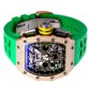 RM11-03 Rose Gold Skeletonized Dial Flyback Chronograph Full Factory Diamond Case 45mm