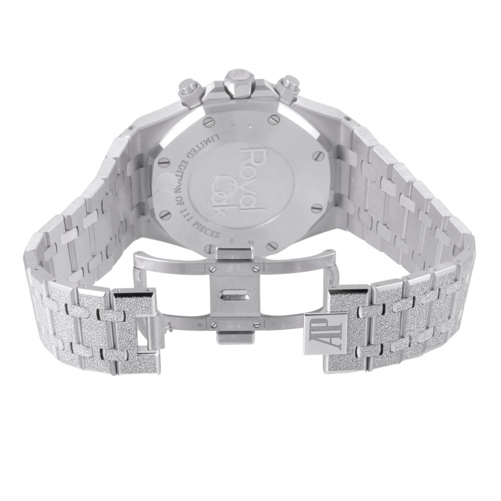 Royal Oak Chronograph Limited number of 111 White frosted gold 41mm 2021