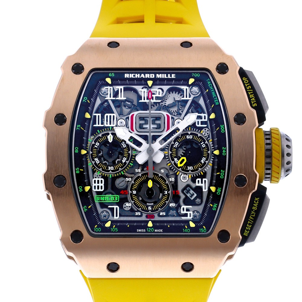 RM11-03 Rose Gold Skeletonized Dial Flyback Chronograph 49.9mm 2019