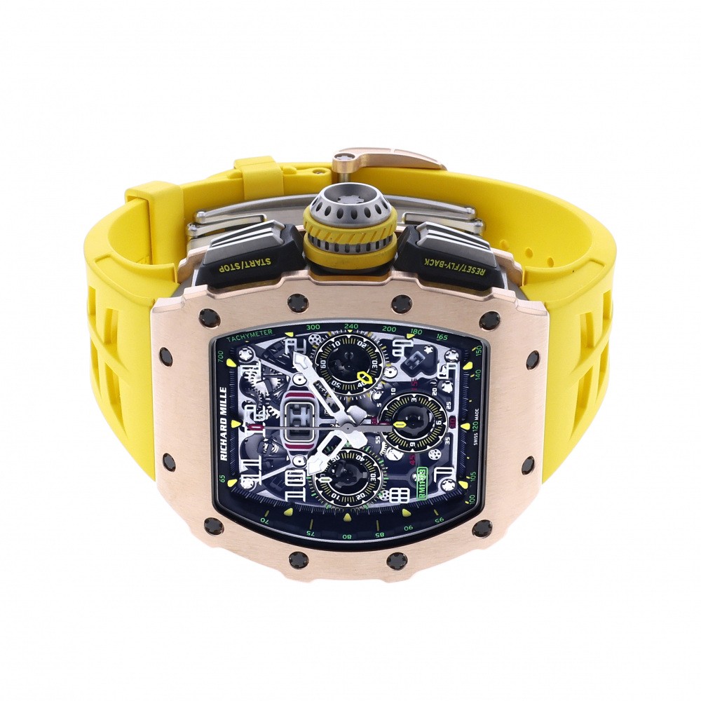 RM11-03 Rose Gold Skeletonized Dial Flyback Chronograph 49.9mm 2019