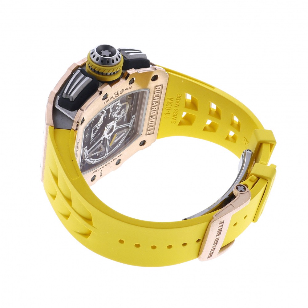 RM11-03 Rose Gold Skeletonized Dial Flyback Chronograph 49.9mm 2019