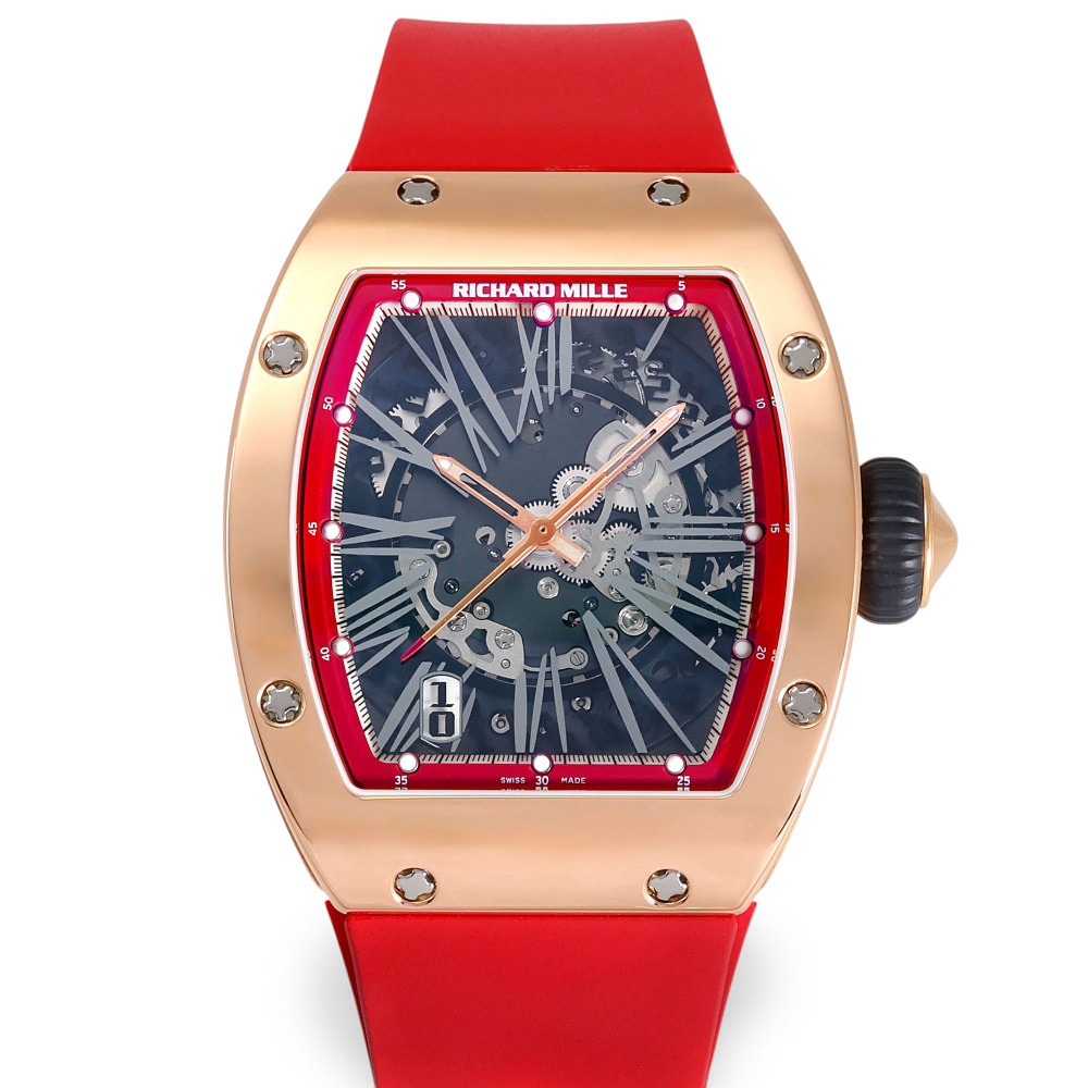 RM23 Rose Gold Skeletonized Dial 45mm