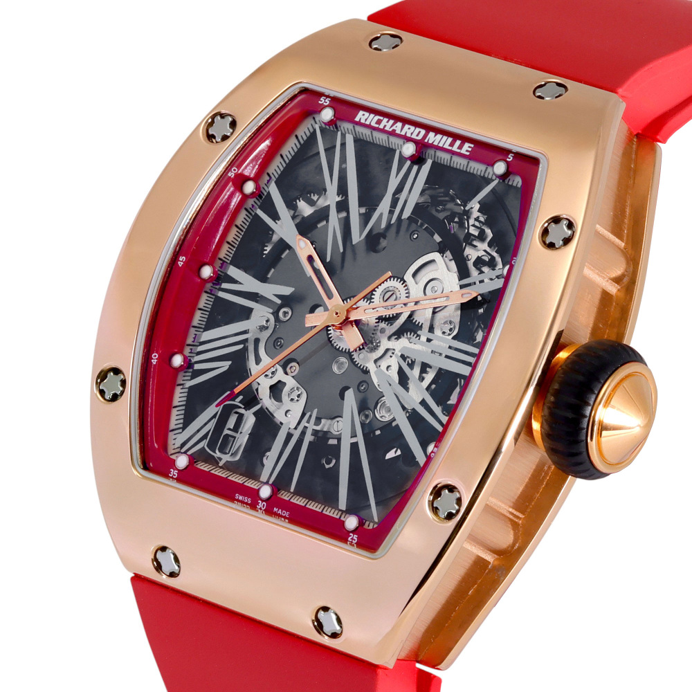 RM23 Rose Gold Skeletonized Dial 45mm