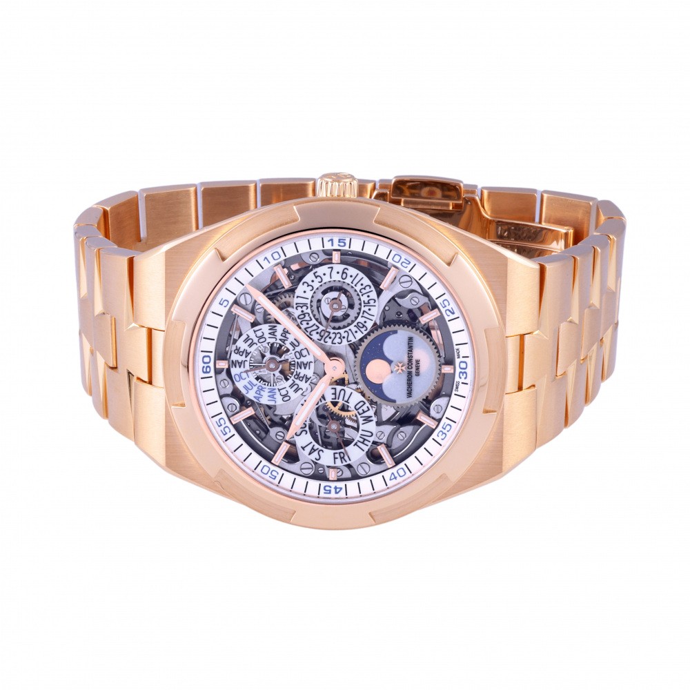 w216850-2 Overseas Extra Flat Perpetual Calendar Rose Gold Skeletonized Dial 41.5mm 2022