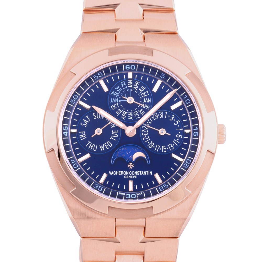 w216851-1 Overseas Extra Flat Perpetual Calendar Rose Gold Blue Dial 41.5mm 2024