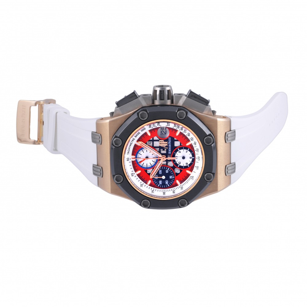 Royal Oak Offshore Rubens Barrichello Limited model of 257 pieces in the World Rose Gold, Ceramic, Titanium 46mm