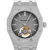 Royal Oak Tourbillon Extra thin Platinum Diamond 41mm 2019
