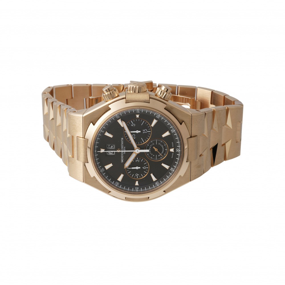 Overseas Chronograph Rose Gold Black Dial 42mm