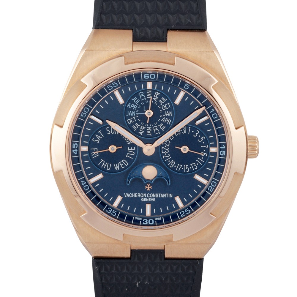 Overseas Extra Flat Perpetual Calendar Rose Gold Blue Dial 41.5mm 2020