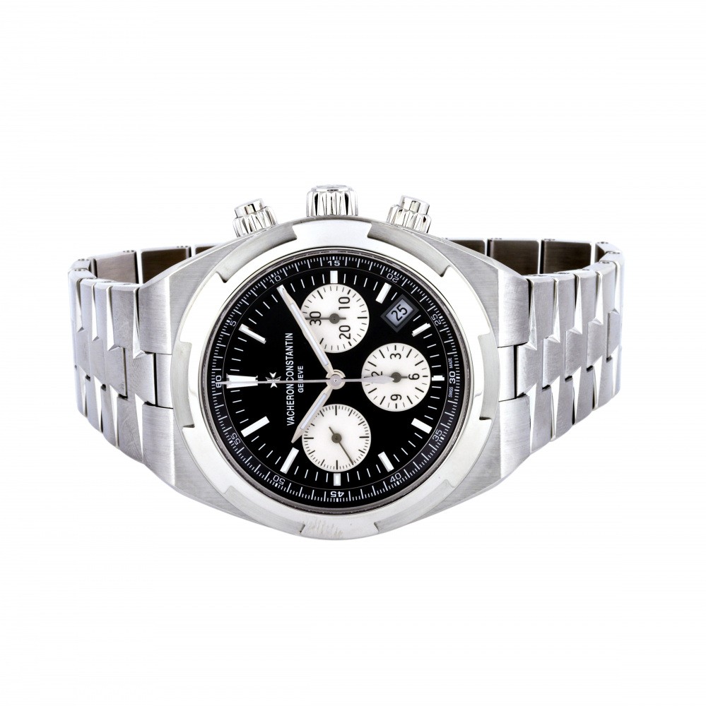 Overseas Chronograph Steel Black Dial 42.5mm 2021