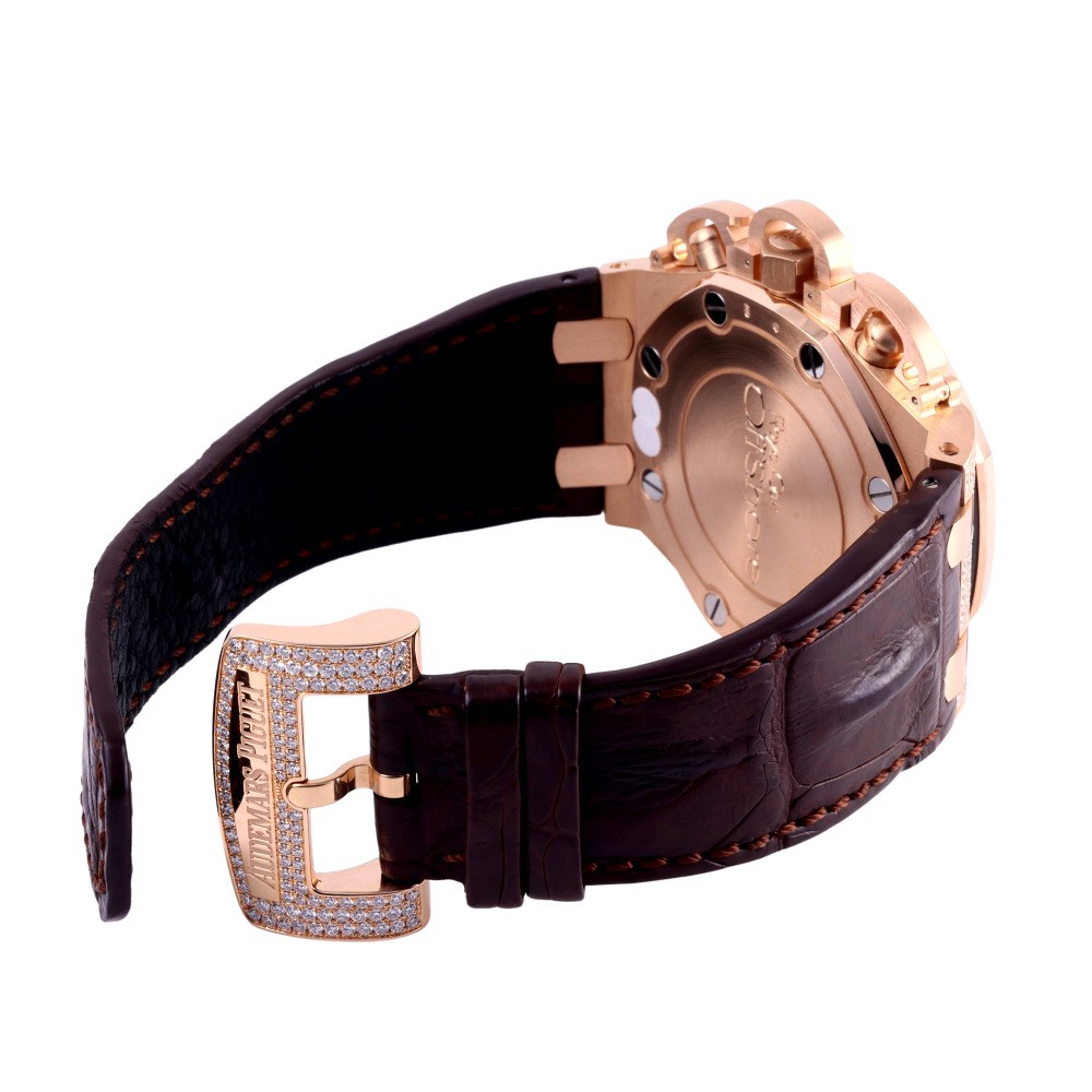 w221343-4 Royal Oak Offshore Chronograph Rose gold Diamond 48mm