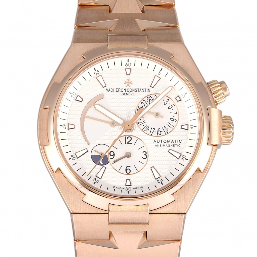 Overseas Dual Time Rose Gold Silver Dial 42mm
