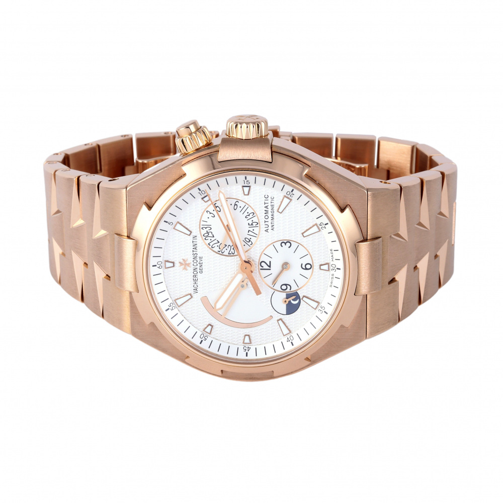 Overseas Dual Time Rose Gold Silver Dial 42mm