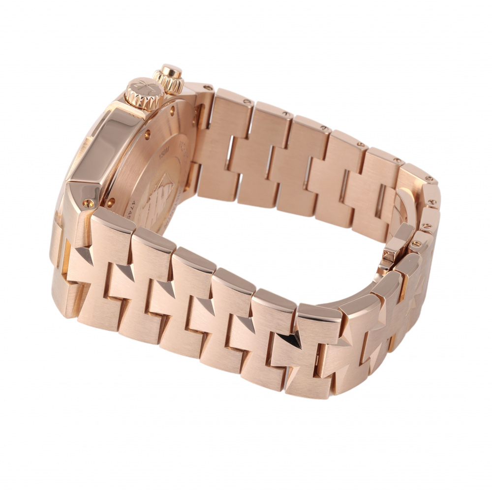 Overseas Dual Time Rose Gold Silver Dial 42mm