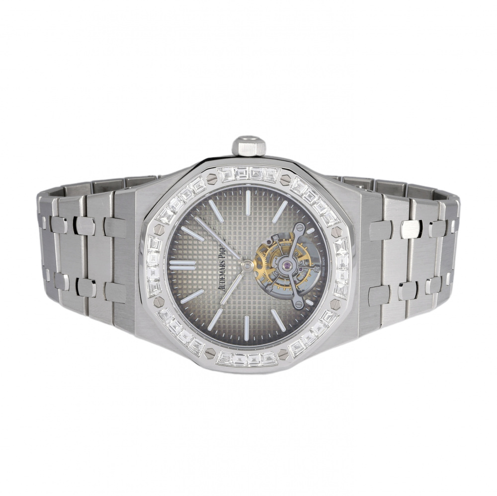 Royal Oak Tourbillon extra Thin Platinum Diamond 41mm 2019