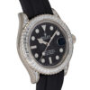 Yacht Master White Gold Black Dial Full Factory Diamond 42mm 2024
