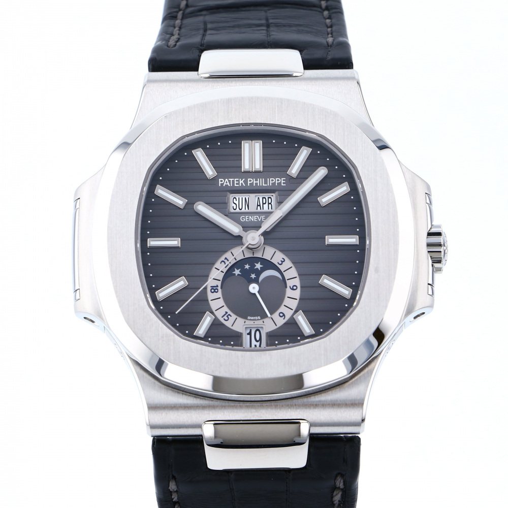 Nautilus Annual calendar 5726A-001 Steel 40.5mm 2018