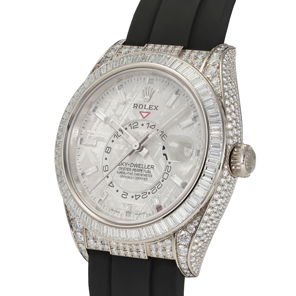 w230642-3 Sky Dweller White Gold Meteorite Dial Full Factory Diamond 42mm 2022