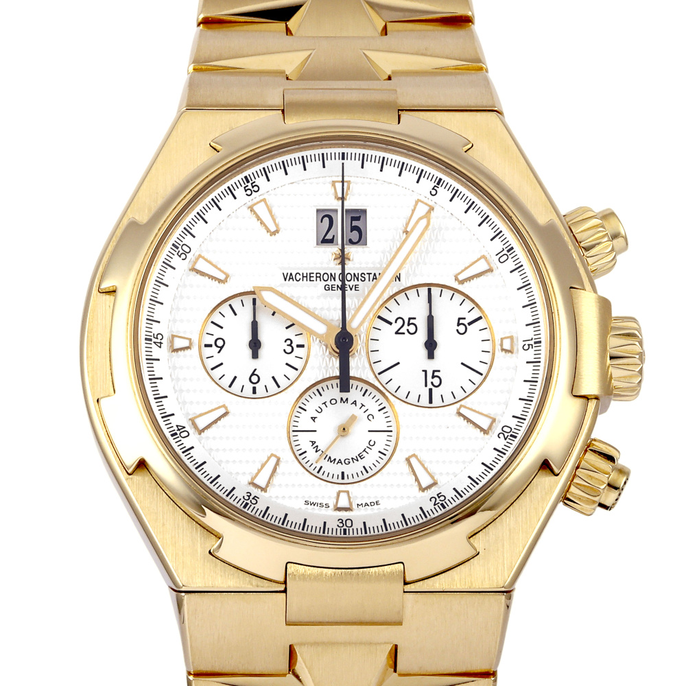w230647-1 Overseas Chronograph Yellow Gold Silver Dial 42.6mm