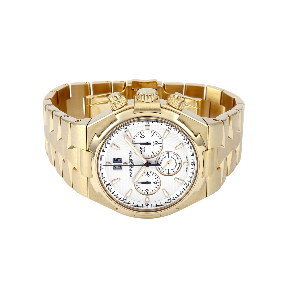 w230647-2 Overseas Chronograph Yellow Gold Silver Dial 42.6mm