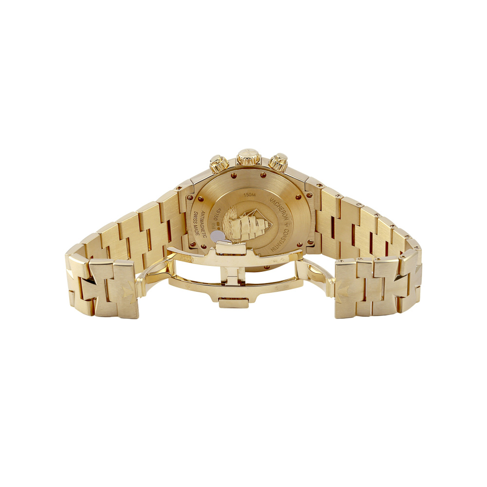 w230647-5 Overseas Chronograph Yellow Gold Silver Dial 42.6mm