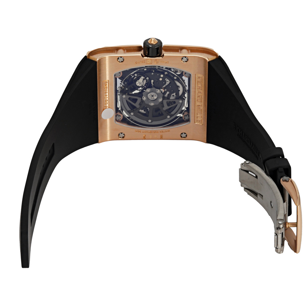 RM16 Rose Gold Skeletonized Dial Extra Flat Skeleton Factory Diamond Case 49.8mm