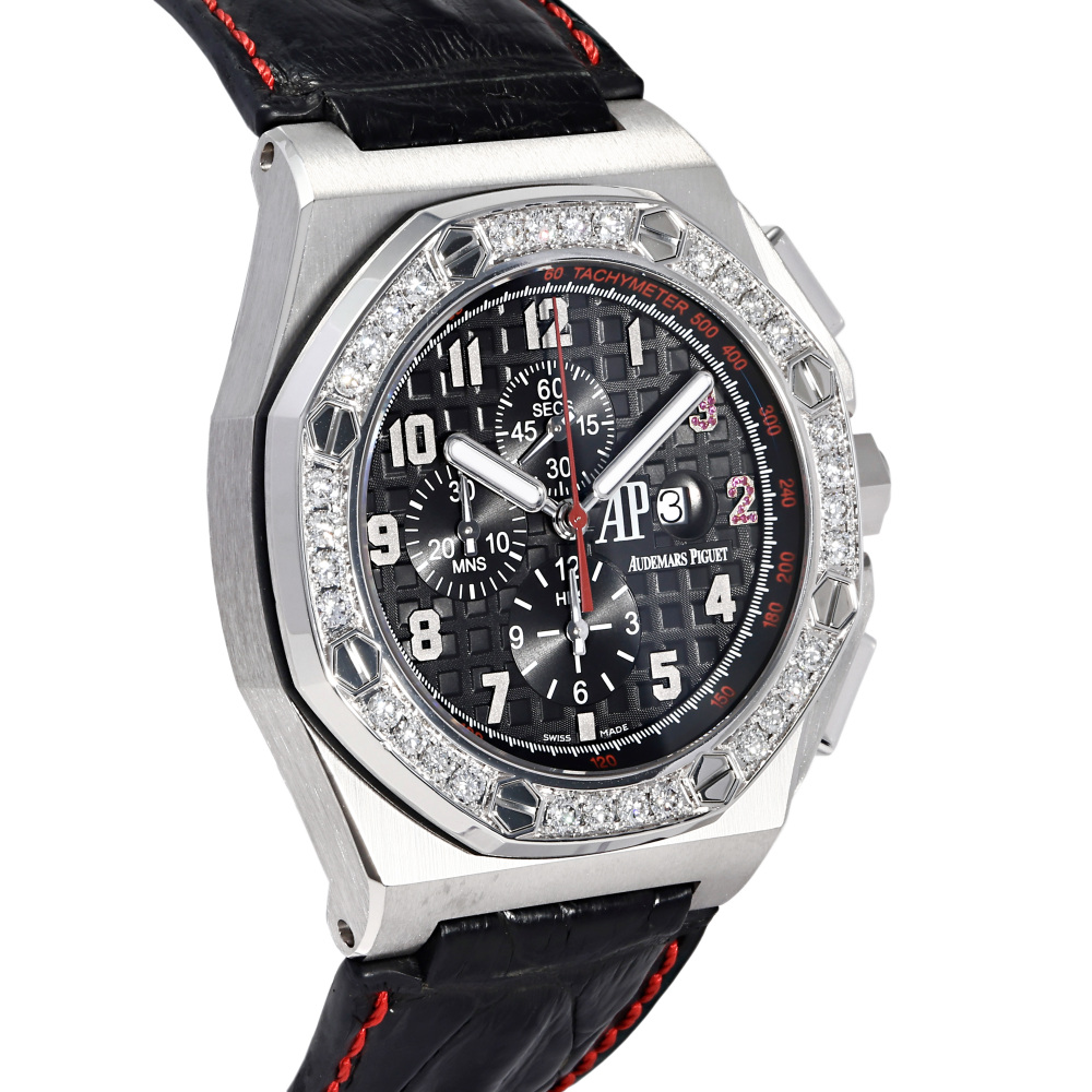 Royal Oak Offshore Shaquille O'Neill Chronograph World Limited 96 White gold Diamond 48mm