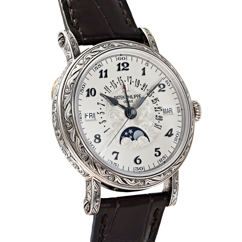 Grand Complication retrograde date display Perpetual calendar 5160/500G-001 White Gold 38mm 2018