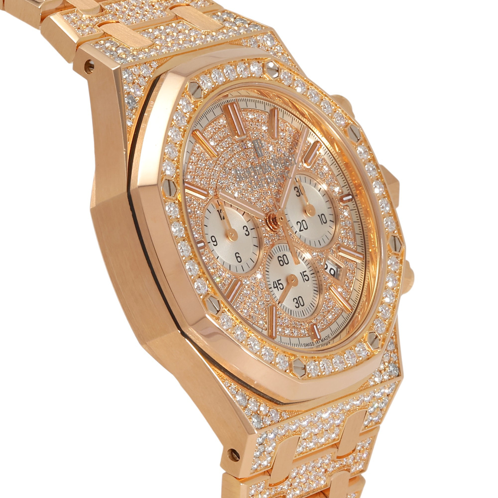 Royal Oak Chronograph Rose gold Diamond 41mm 2017