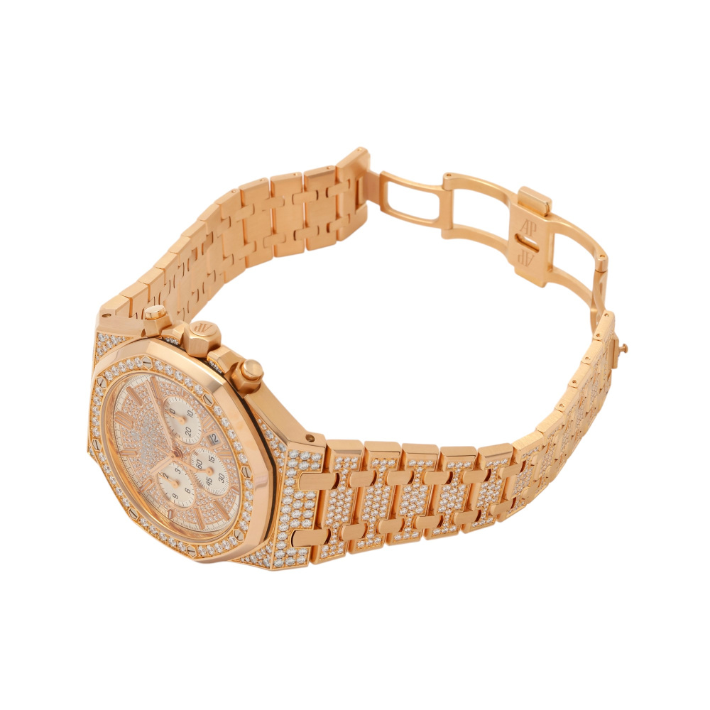 Royal Oak Chronograph Rose gold Diamond 41mm 2017