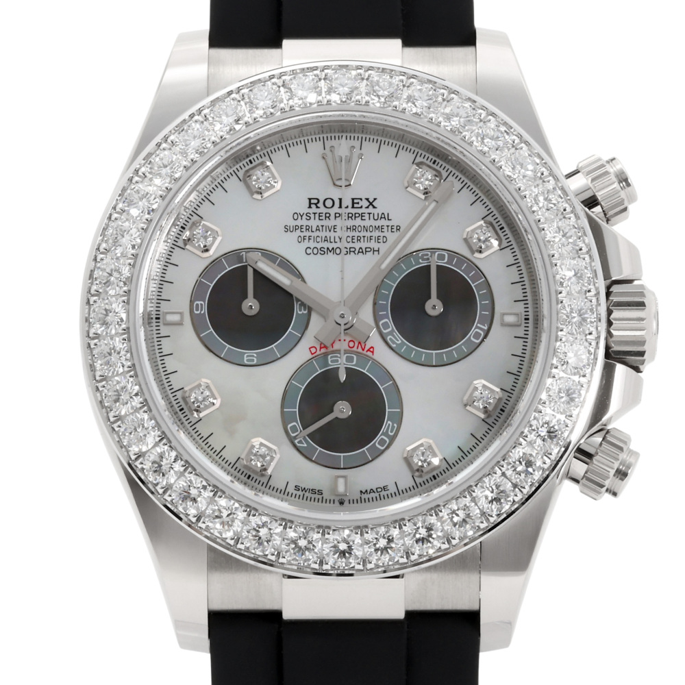 Daytona White Gold White Diamond Dial Diamond Bezel 40mm 2024