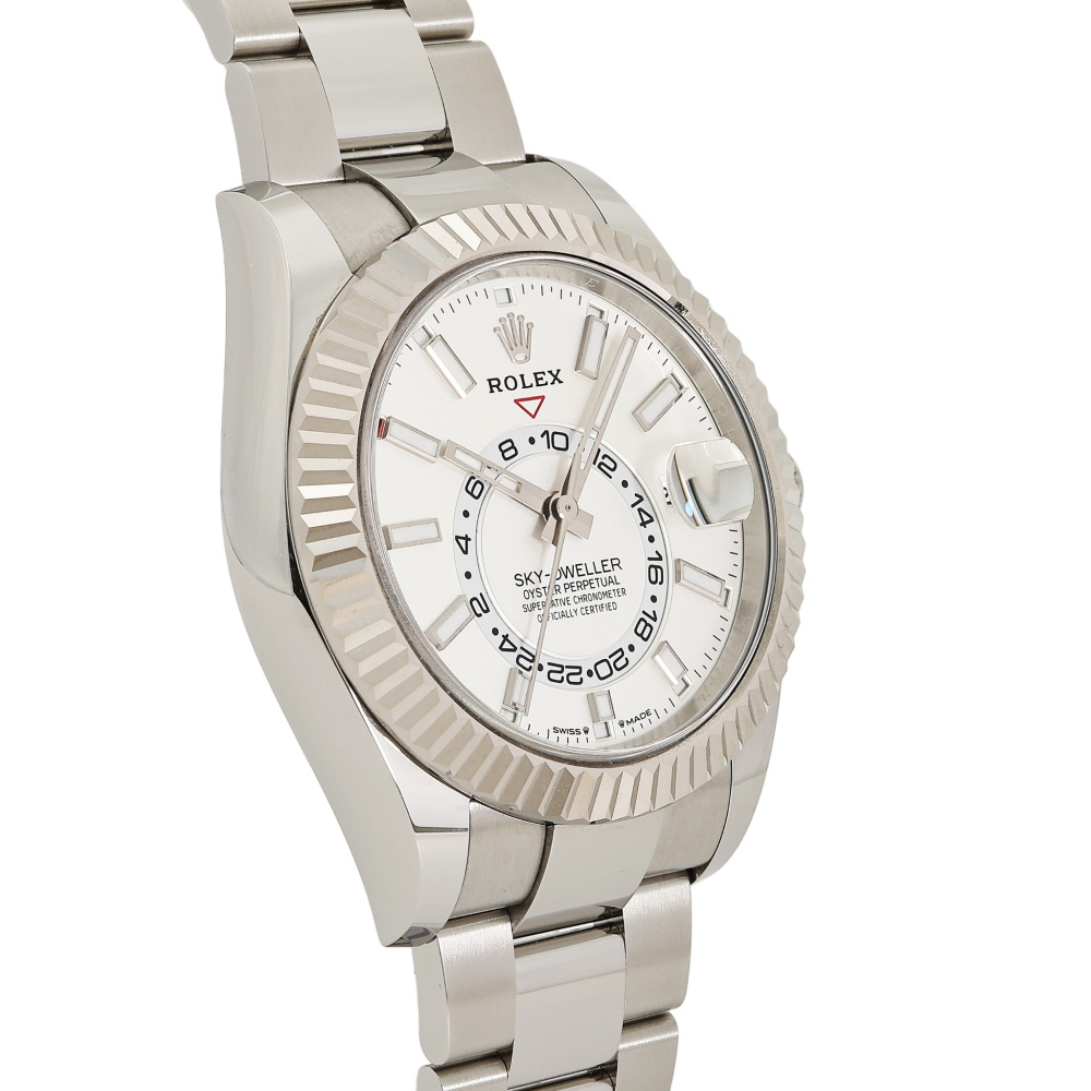 Sky Dweller White Gold Steel White Dial 42mm 2023