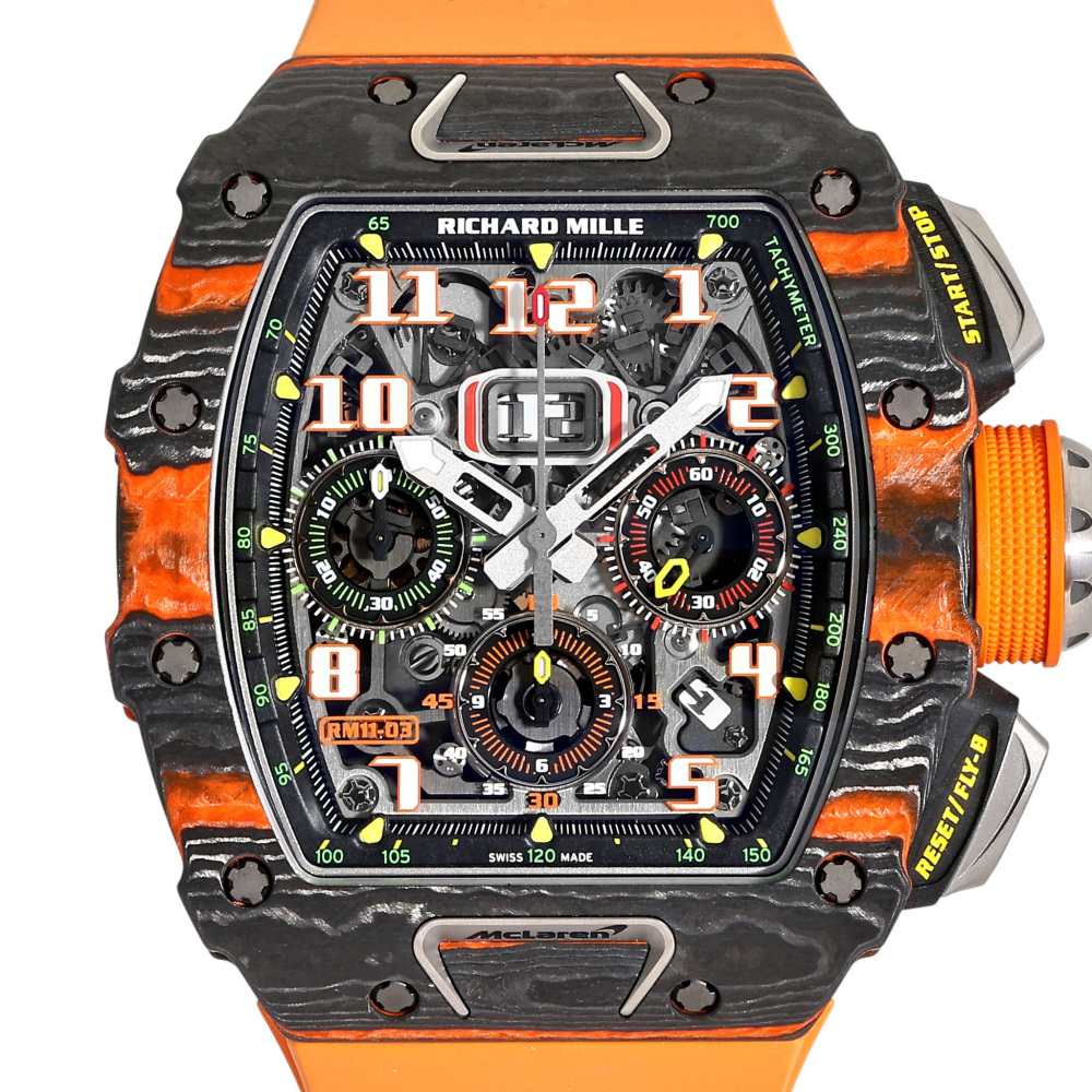 RM11-03 Carbon Grey Silver Dial McLaren 49.9mm