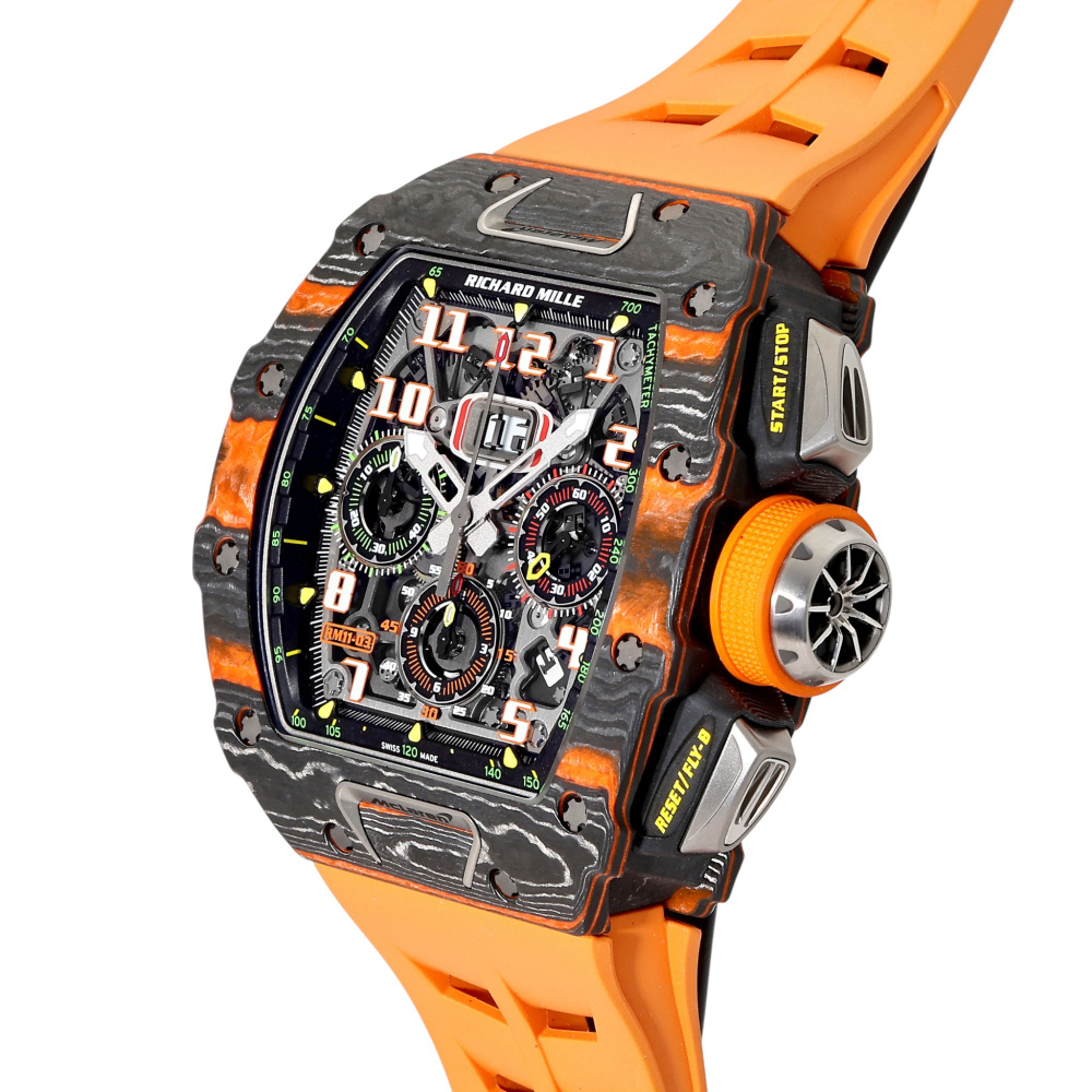 RM11-03 Carbon Grey Silver Dial McLaren 49.9mm