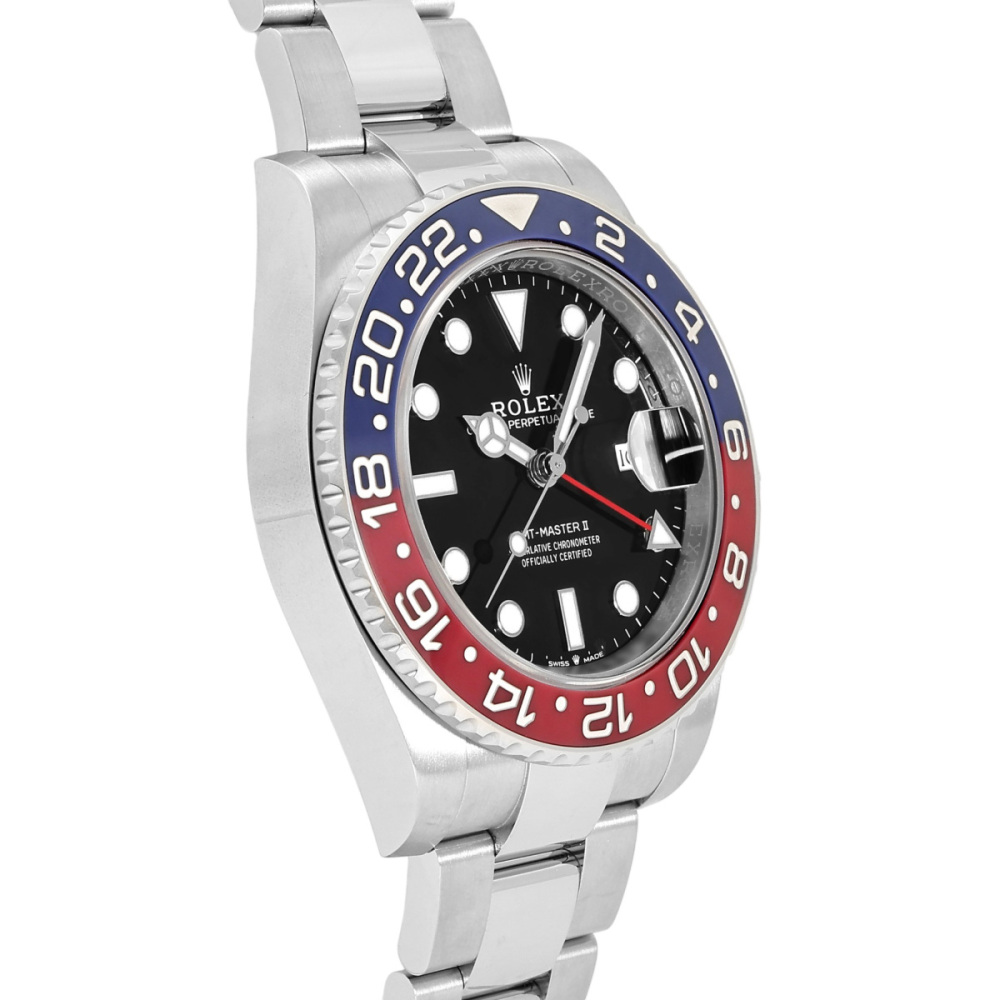 GMT Master II Steel Black Dial Pepsi 40mm 2024