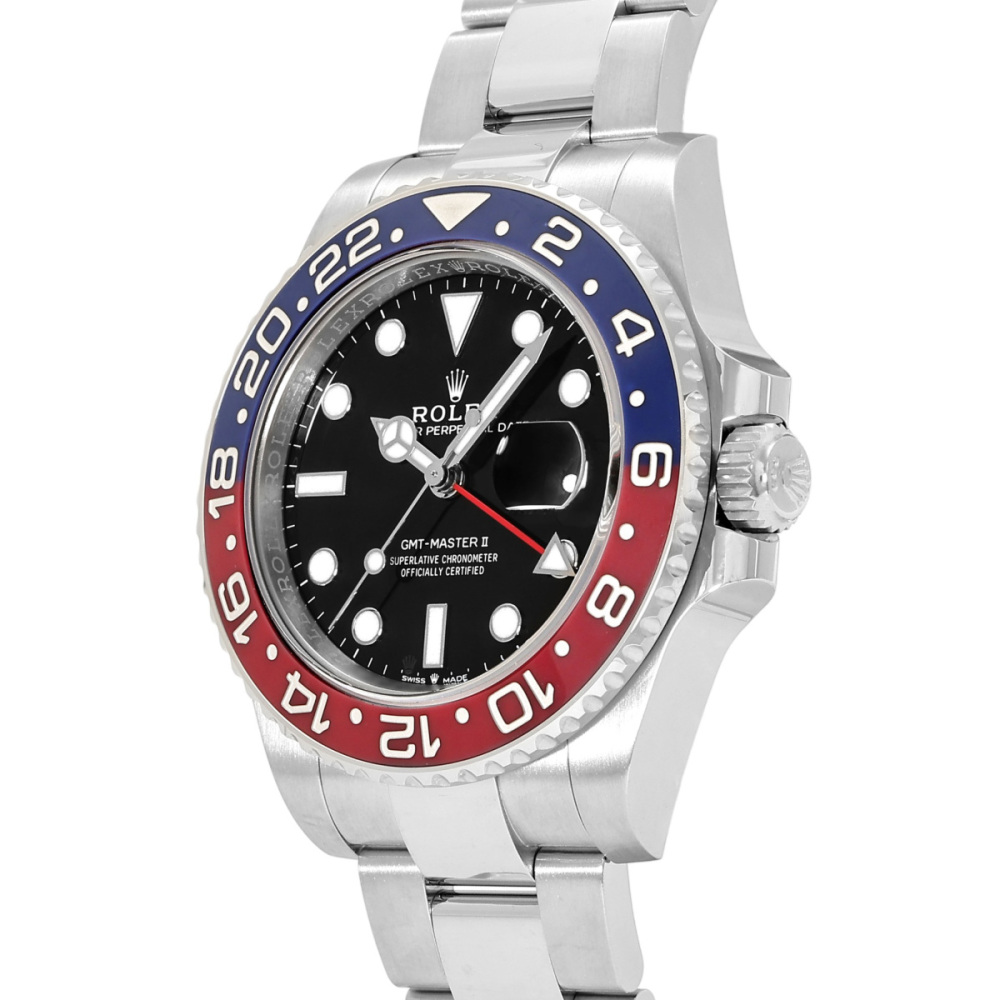 GMT Master II Steel Black Dial Pepsi 40mm 2024