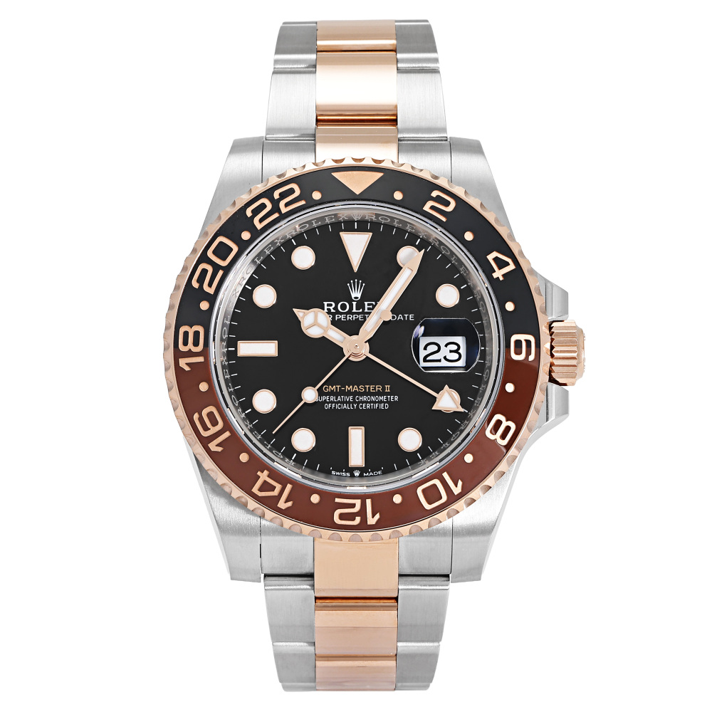 GMT Master II Rose Gold Steel Black Dial 40mm 2019