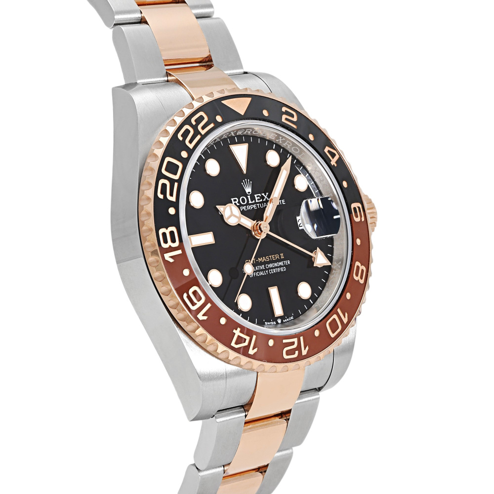 GMT Master II Rose Gold Steel Black Dial 40mm 2019
