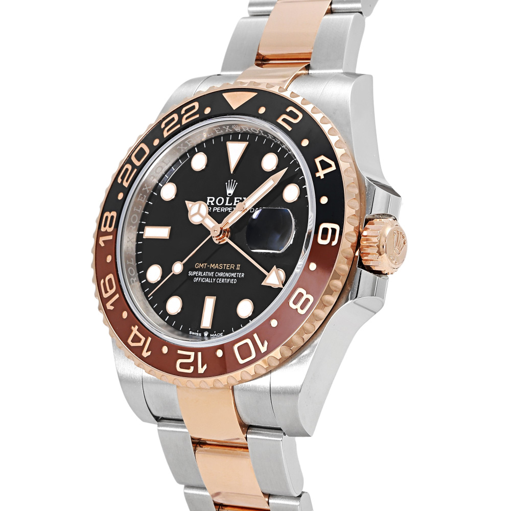 GMT Master II Rose Gold Steel Black Dial 40mm 2019